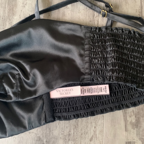 Victoria’s Secret Bandeau black satin bralette - Picture 3 of 3